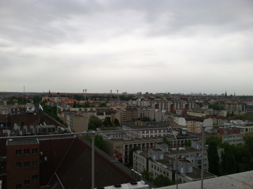 On top of the DW building, Berlin, Germany