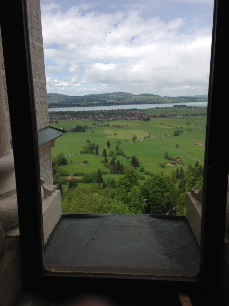 A view from inside Neuschwanstein Castle.