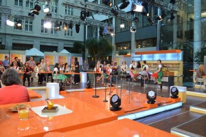 The audience of ZDF's morning talk show, MoMa Cafe.